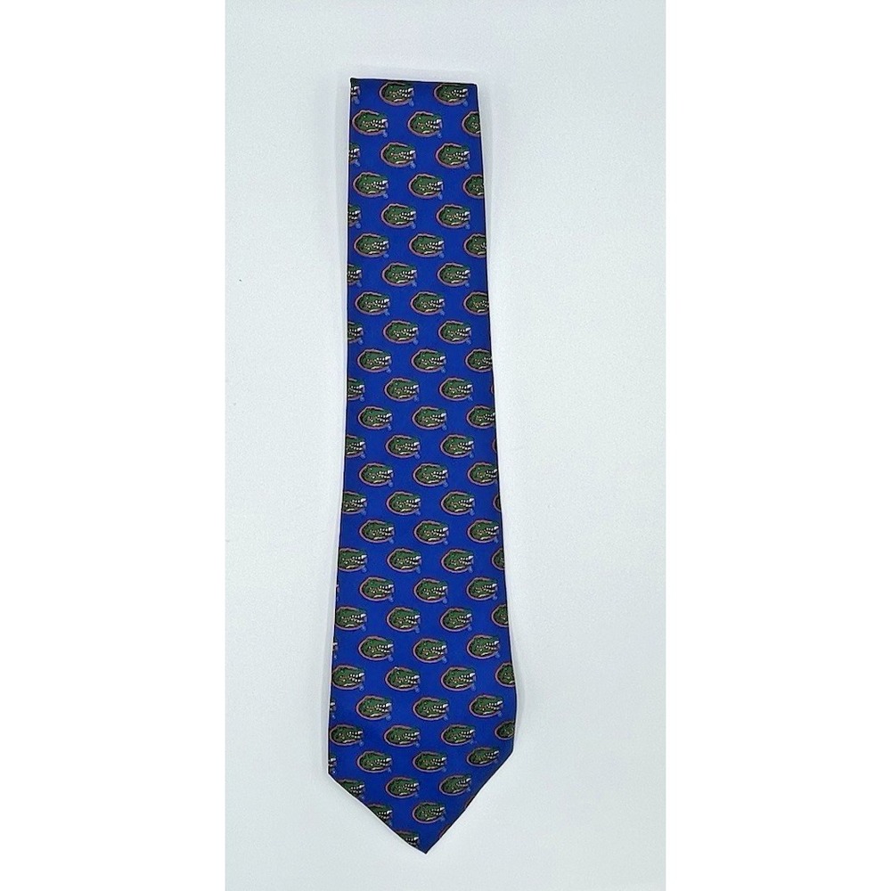 Florida Gators Silk Tie Blue Logo All Over Print Eagles‎ Wings Mens